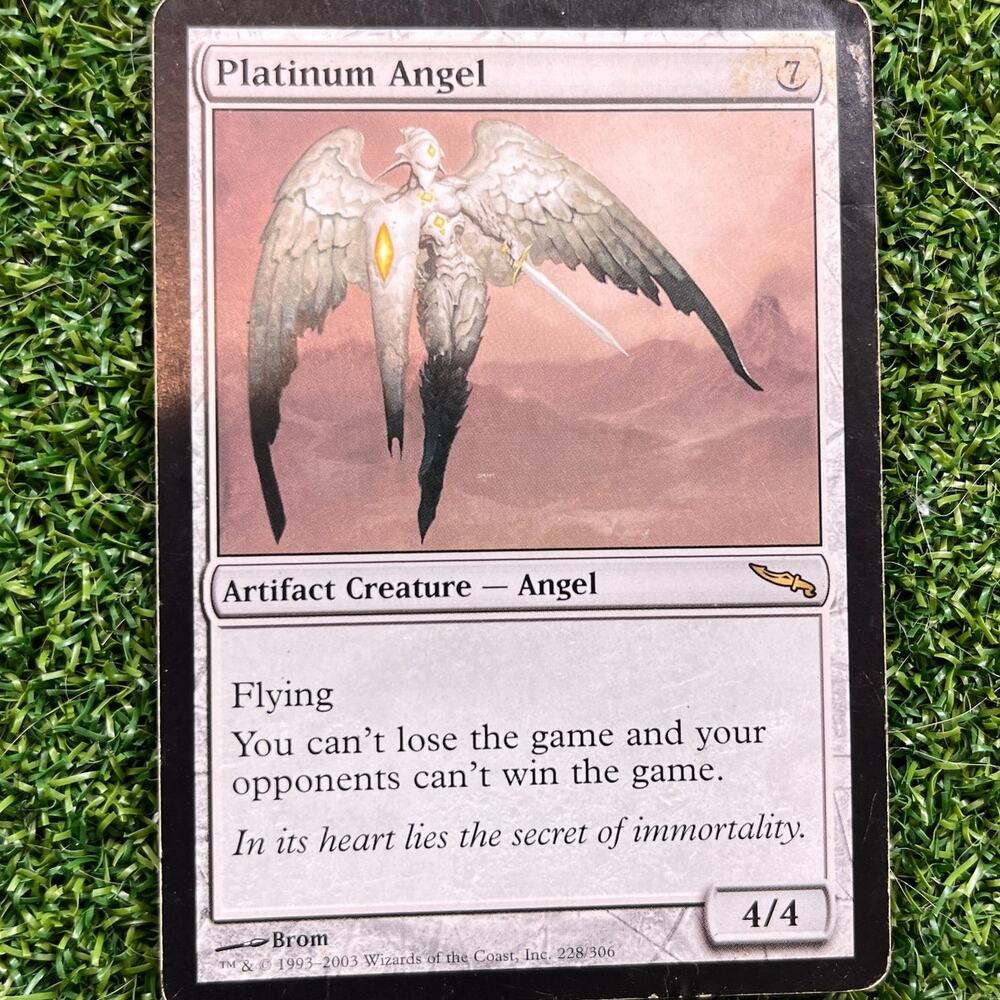 MTG Platinum Angel Mirrodin #228 Rare Artifact Creature Magic The Gathering HP